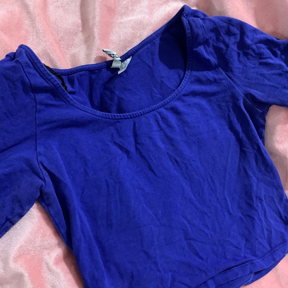 Host Pick Royal blue crop top